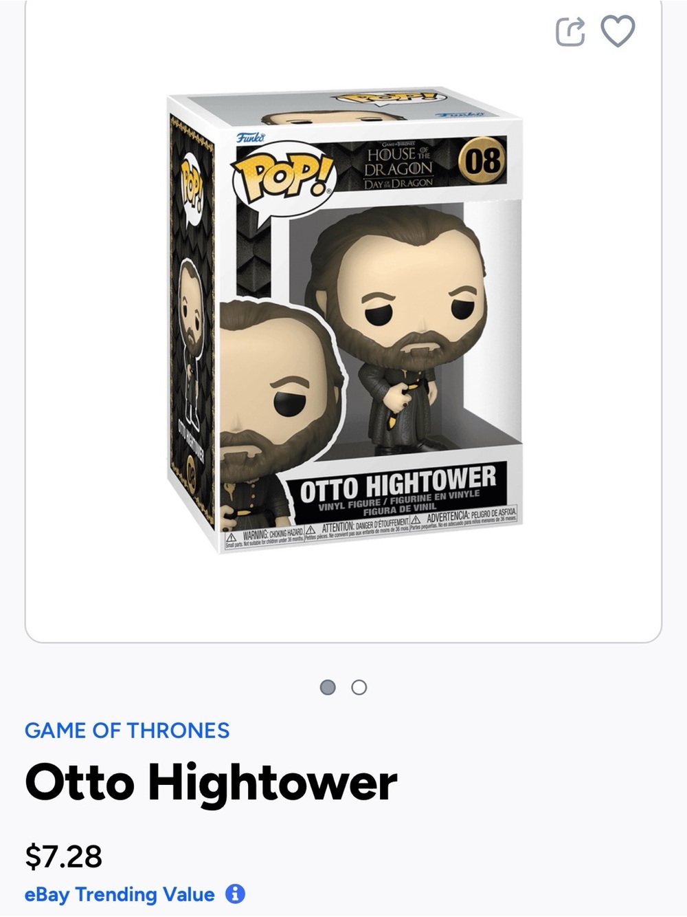 Funko Pop! Otto Hightower Vinyl Figure - Black, Gray, Beige-08